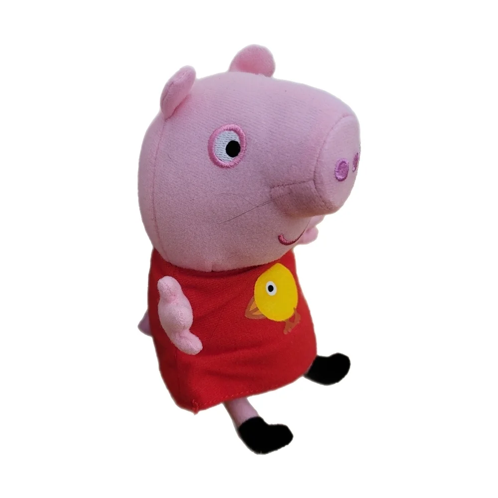 Peppa Pig Plush 8" Stuffed Animal Pink Duck Shirt - Picture 3 of 6